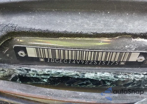 2002 Chevrolet Silverado 1500 Ls z USA, uszkodzony, nr VIN 1GCEC14V92Z315175